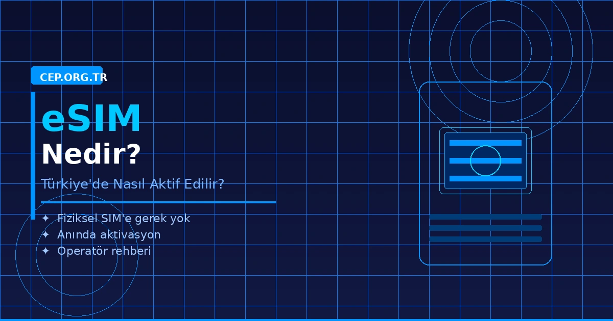 eSIM Nedir? Türkiye’de Nasıl Aktif Edilir? (2026 Rehberi)