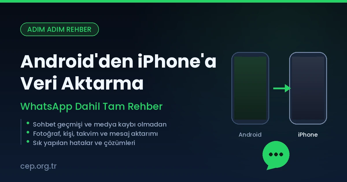 Android’den iPhone’a Veri Aktarma: WhatsApp Dahil Tam Rehber