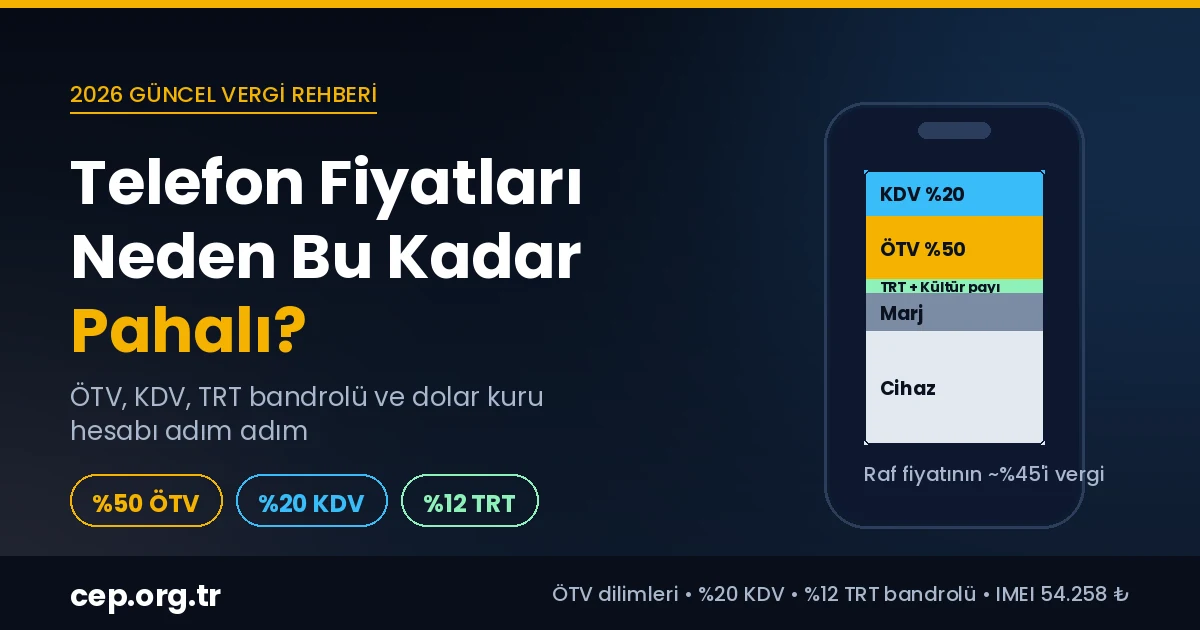 Telefon Fiyatları Neden Pahalı? ÖTV, KDV ve Kur Hesabı 2026