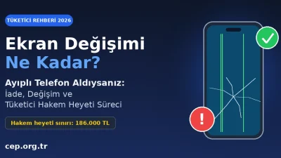 Ekran Değişimi Ne Kadar? Ayıplı Telefon İade ve Hakem Heyeti (2026)